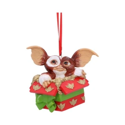Imagen de Nemesis Now Gremlins Gizmo Adorno Colgante para Regalo, 10 cm, Resina, Producto Oficial de Gremlins, decoración navideña Fundido en la Mejor Pintado a Mano