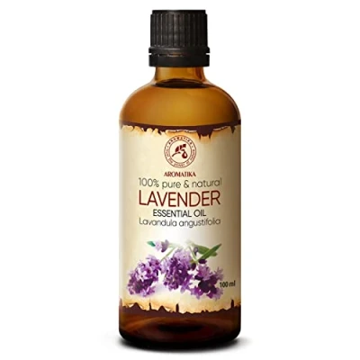 Imagen de Aceite Esencial Lavanda 100ml Bulgaria 100% Puro y Natural para Dormir Bien Belleza Bienestar Aromaterapia Relajación Aroma de Habitación Lámpara