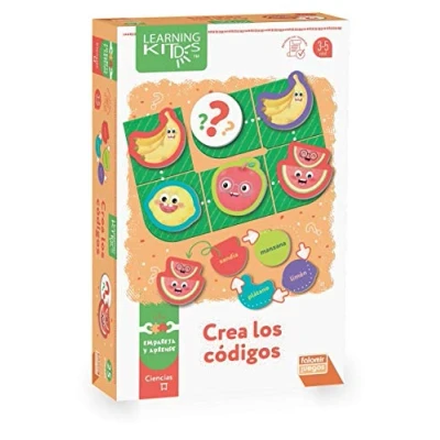 Imagen de Falomir CREA Tus códigos. Juego de Mesa Educativo y Sencillo para fomentar la creación Patrones, Multicolor (30022)
