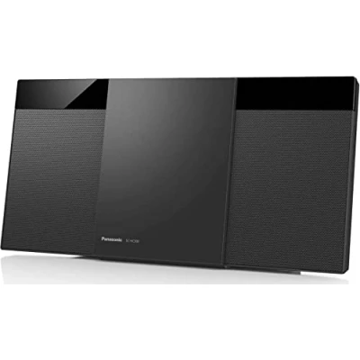 Imagen de Panasonic SC HC300EG K, Microcadena (Home Audio Micro System, 1 Discos, 20 W, De Vía, Radio FM, Bluetooth, Diseño Elegante y Fino, Sistema Hi Fi, Sonido Nítido Puro) Color Negro