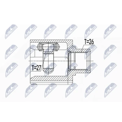 Imagen de NTY NPW VW 076 Junta Homocinética derecha VOLKSWAGEN: Multivan 5 (7HM, 6