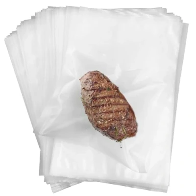 Imagen de Gentpovth 100 piezas Bolsa gofrada envasado al Vacio 25 x 15 cm, Bolsas Envasar Alimentos sin BPA, para la conservación Alimentos, de vacío gofradas máquinas