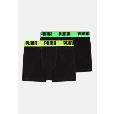 Imagen de PUMA Everyday Basic Boxer, Negro Logotipo, 170 176 (Pack de 2) para Niños