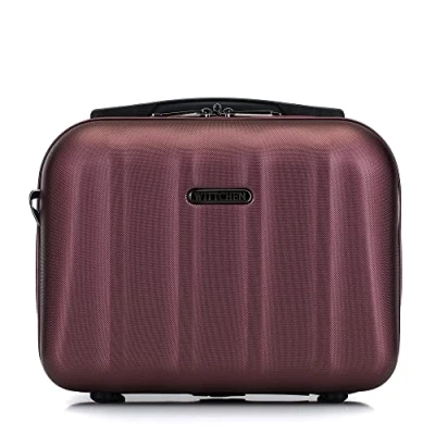 Imagen de WITTCHEN Maleta de cosméticos Viaje Equipaje Mano Cabina rígida policarbonato Cerradura combinación Cruise Line Neceser Rojo