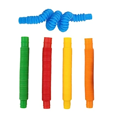 Imagen de Zayin Mini Tubos Pop Juguetes Sensoriales, Tubo Luminoso Elástico Multicolor Juguete Educativo Infantil Interesante Herramientas Sensoriales Elásticas para (Pop Tubo*5)