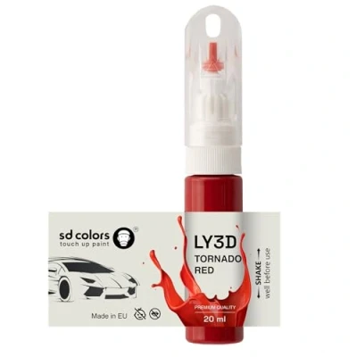 Imagen de SD COLORS TORNADO ROJO LY3D Y3D G2 PINTURA DE 20 ML Práctico CEPILLO PARA REPARACIÓN ARRANQUE (SOLO PINTURA)