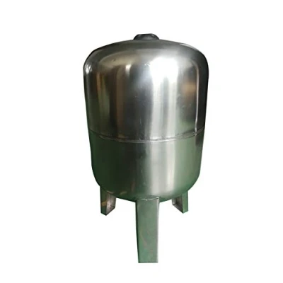 Imagen de Bricoferr Vaso de expansión acero inoxidable 50L, depósito presión 8bar, calderín grupo doméstico, BFG50L, Gris