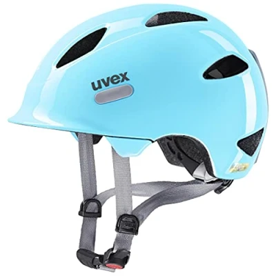 Imagen de uvex oyo, casco infantil ligero, ajuste de talla individualizado, luz LED opcional, cloud blue, grey, 45 50 cm