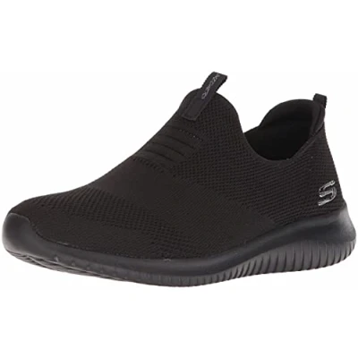 Imagen de Skechers Ultra Flex First Take, Zapatillas sin Cordones Mujer, Black Knit Mesh/Trim, 37 EU