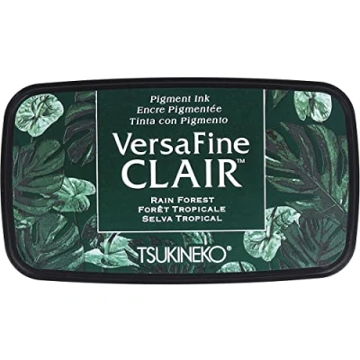 Imagen de Tsukineko Rain Forest Lluvia Bosque versfine Clair Almohadilla de Tinta, Material sintético, Verde, 5,6 x 9.7 2.3 cm, 5.6 cm