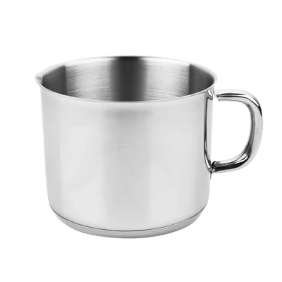 Imagen de VIER Pote Cazo inoxidable, fondo inducción. 12 cm diámetro * 10 de alto. Capacidad 1,1 Litros