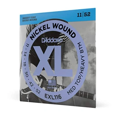 Imagen de D&#039;Addario EXL116 XL Nickel Wound Medium Top/Heavy Bottom (.011 .052) Electric Guitar Strings