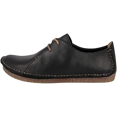 Imagen de Clarks Janey Mae, Zapatos de Cordones Derby Mujer, Negro (Black Leather), 36 EU