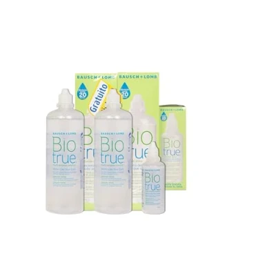 Imagen de Biotrue Bausch + Lomb Solución Única 2 x 300ml 60ml gratis para lentes de contacto blandas