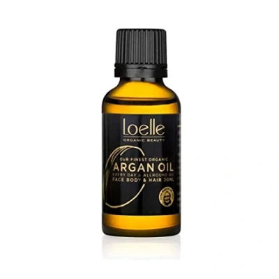 Imagen de Loelle Aceite de Argán 100% Puro, Prensado en Frío Aceites Orgánico para Cabello, Cara y Manos Corporal Hidratante Vegano Rico Vitamina E Selecto a mano Marruecos 30ml