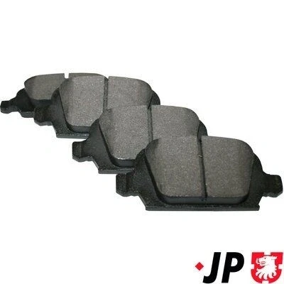 Imagen de JP GROUP 1263700510 Juego de pastillas freno Eje trasero con avisador acústico desgaste OPEL: Corsa C Hatchback, Tigra Twintop, С Furgón