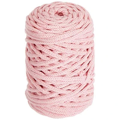 Imagen de Rayher Cuerda trenzada reciclada Braidy, 4 mm ø, aprox. 65 m, Color rosa empolvado, 42010270