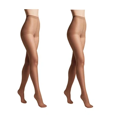 Imagen de Conte elegant Paquete de 2 pantis mujer duraderos semimate finos con bragas marcadas color liso SOLO 20Tamaño natural 4