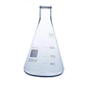 Imagen de Buybysky Borosilicato 3,3 vaso graduado cónico; termo para laboratorio., vidrio, 2000ml