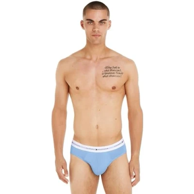 Imagen de Tommy Hilfiger Brief 3 PACK Braguitas, Hombre, Talla: XXL, Fierce red/well water/anchor blue