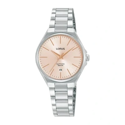 Imagen de Lorus Reloj Analógico de Cuarzo para Mujer con Pulsera Acero Inoxidable, Plata/Rosa