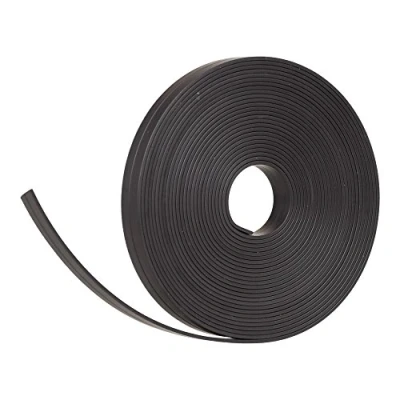 Imagen de Banda magnética, Color Negro, 5 m de Longitud, 10 mm Ancho, para Paneles magnéticos, refrigeradores, Tablas planificación y pizarras Blancas.