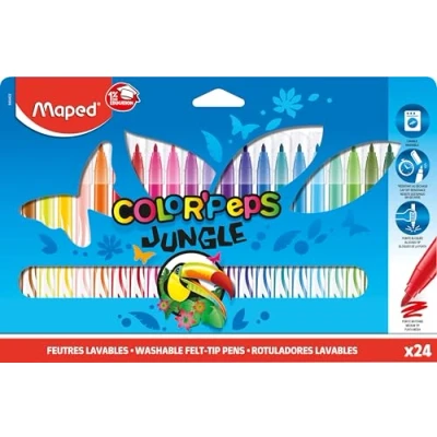 Imagen de Maped Color&#039; Peps Jungle Rotuladores de Colores (24 Unidades)