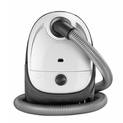 Imagen de Nilfisk Aspiradora One para Suelos y Alfombras con Filtro HEPA Aspirador de Trineo Potente, Compacto Ligero Blanca (WB10P05A HB15)