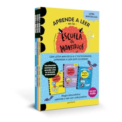 Imagen de Aprender a leer En la Escuela de Monstruos Pack con los libros 4, 5 y 6: letra MAYÚSCULA (libros para niños partir años) (Montena)