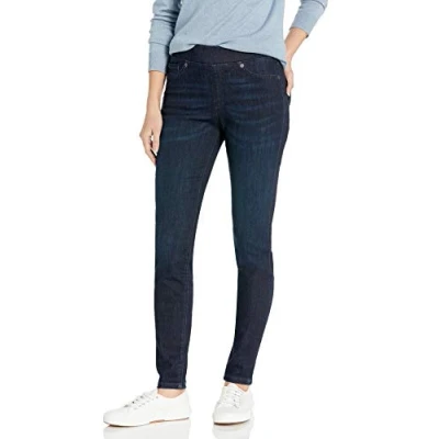 Imagen de Amazon Essentials Jeggings elásticos sin Cordones (Disponible en Tallas Grandes) Mujer, Lavado Oscuro, 46