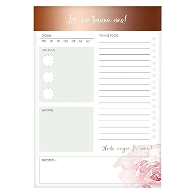 Imagen de goldbuch 10349 Bloc de notas (60 hojas, a rayas, para notas, tareas, fecha y papel con motivo, aprox. 15 x 21,5 0,8 cm)