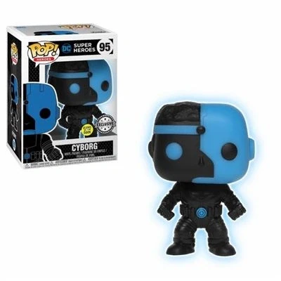 Imagen de Funko POP! Heroes DC Super #95 Cyborg (Silueta / GITD)