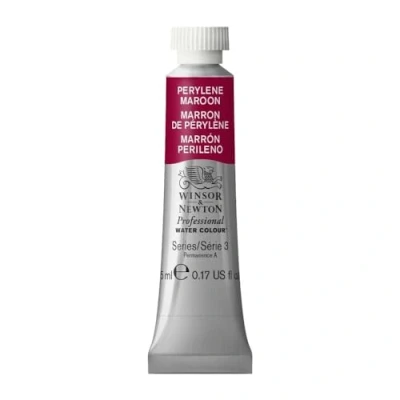 Imagen de Winsor &amp; Newton Acuarela Profesional Pintura De Acuarela, Alta Luminosidad, Resistente a la Luz, Calidad Archivo, Tubo 5ML, Color Marrón Perileno