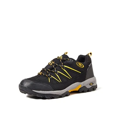 Imagen de Brütting Mount Hunter Low, Zapatos de Low Rise Senderismo Hombre, Negro (Negro/Amarillo), 46 EU