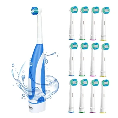 Imagen de TM Electron 13 Cabezales de recambio para cepillo eléctrico compatible con Oral B, incluye un azul