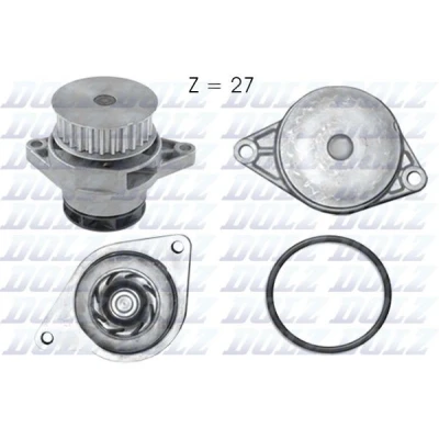 Imagen de DOLZ A200 Bomba de agua 27 con polea VOLKSWAGEN: Golf 4, Polo III Hatchback, 4 Variant, SEAT: Leon I Toledo 2 Limousine