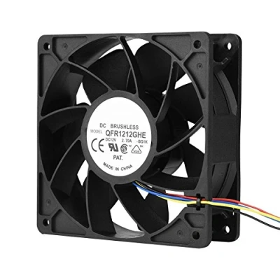Imagen de Vbestlife Ventilador de Refrigeración DC 12V 2.7A 6000RPM 4 Pin Connector para Antminer S7 S9,Casi Silencioso
