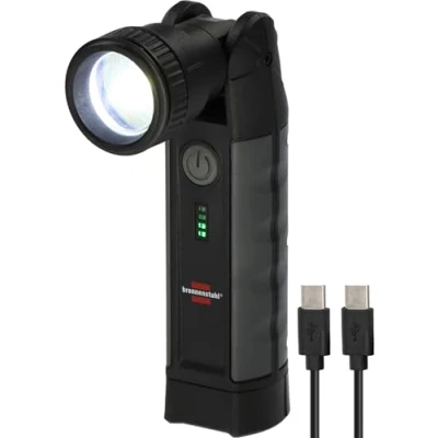 Imagen de Brennenstuhl Professional Linterna LED recargable TL 1000 ACW (Linterna de taller 1000lm con una duración máxima luz 12h, imán, batería recambiable, Wireless Charging, incl. cable USB C)