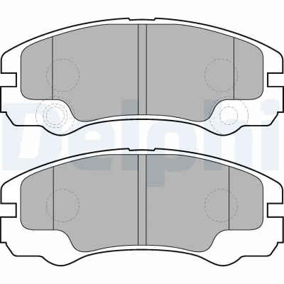 Imagen de DELPHI LP1552 Juego de pastillas freno preparado para indicador desgaste Chapa antichirridos sin accesorios OPEL: Frontera B SUV, A SUV