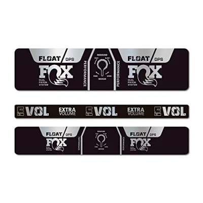 Imagen de STAR SAM Pegatinas Compatibles con amortiguador bici Fox Float Performance DPS EVOL 2021 Cromado espejo 1 CMT