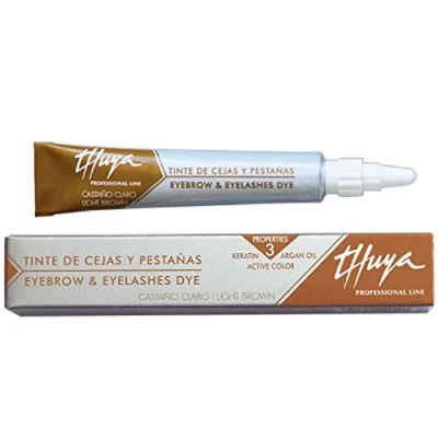 Imagen de Thuya tinte pestañas y cejas con queratina, áloe argá, 15 ml, castaño claro (1 unidad)