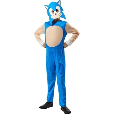 Imagen de Rubies Disfraz Sonic The Hedgehog para niños y niñas, Mono máscara, Licencia Oficial Sega Navidad, Carnaval, Halloween cumpleaños