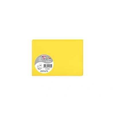 Imagen de Clairefontaine 1323C Un paquet de 25 cartes Pollen 11x15,5 cm 210g, Jaune soleil