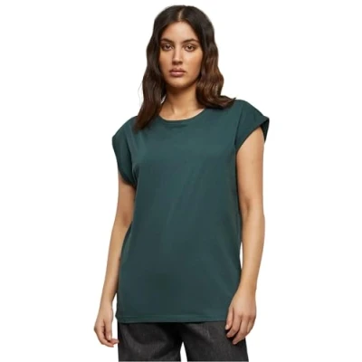 Imagen de Urban Classics Extended Shoulder Camiseta básica, Mujer, Talla: Large, Bottlegreen