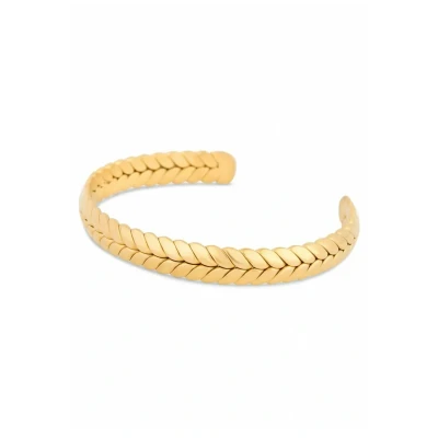 Imagen de Akitsune Laurea Lorbeer Pulsera goldcoloured, Hombre, Talla: 18cm, Gold coloured