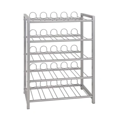 Imagen de HAKU Möbel Botellero aluminio, metal, metal Dim.: AN 54 cm x AL 76 P 31 cm, Estilo: Moderno