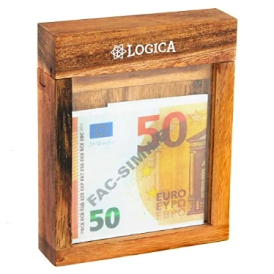 Imagen de Logica Juegos Art. Caja Fuerte con Truco M La Secreta Dificultad 5/6 Increíble Rompecabezas de Madera Colección Leonardo da Vinci