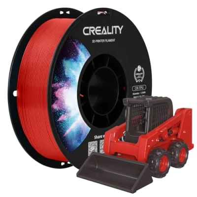 Imagen de Creality Official TPU Red 1KG, Filament 1.75mm Tougher and Stronger 3D Printer, Less Tangle Dimensional Accuracy +/ 0.03mm 1kg/Roll(2.2lbs) Fit for Most FDM Printers