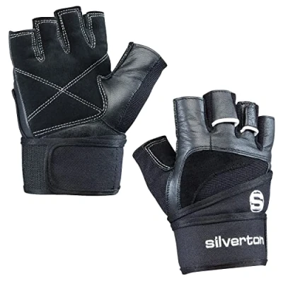 Imagen de Silverton Guantes de Fitness y Ejercicio, tamaño XXL, Color Negro
