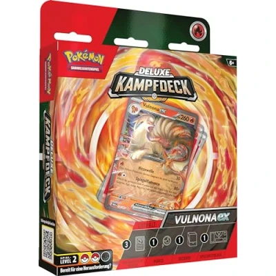Imagen de Pokémon Juego de Cartas coleccionables: baraja Combate Lujo Vulnona ex (baraja instantáneamente jugable con 60 y Accesorios)